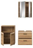 Badm�bel Set 3-teilig Cover in Artisan Eiche Badkombination 135 x 185 cm