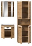 Badm�bel Set 3-teilig Cover in Artisan Eiche Badkombination 135 x 185 cm