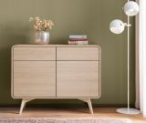 Sideboard Elverum in Eiche natur Kommode skandinavisch 108 x 84 cm, mit Push-to-Open