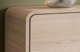 Highboard Elverum in Eiche natur Schrank skandinavisch 108 x 130 cm, mit Push-to-Open