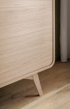 Highboard Elverum in Eiche natur Schrank skandinavisch 108 x 130 cm, mit Push-to-Open