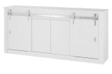 Sideboard Miami in wei� Hochglanz Kommode 201 x 92 cm, Soft-Close