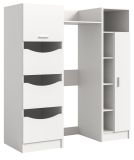 Waschmaschinenschrank Flexy in wei� Set 3-teilig 176 x 196 cm