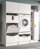 Waschmaschinenschrank Flexy in wei� Set 3-teilig 176 x 196 cm