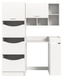 Waschmaschinenschrank Flexy in wei� Set 4-teilig 155 x 196 cm