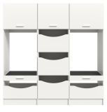 Waschmaschinenschrank Flexy in wei� Set 3-teilig 192 x 196 cm
