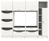 Waschmaschinenschrank Flexy in wei� Set 4-teilig 242 x 196 cm