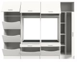 Waschmaschinenschrank Flexy in wei� Set 4-teilig 242 x 196 cm