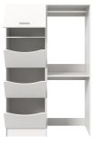 Waschmaschinenschrank Flexy in wei� Set 2-teilig 126 x 196 cm
