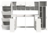 Waschmaschinenschrank Flexy in wei� Set 8-teilig 300 x 196 cm