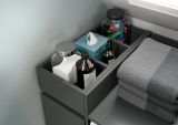 Waschmaschinenschrank Flexy in grau Set 4-teilig 155 x 196 cm
