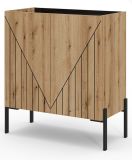 Kommode Norick in Evoke Eiche Sideboard 80 x 91 cm, Soft-Close