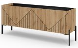TV-Lowboard Norick in Evoke Eiche TV Unterteil 153 x 62 cm, mit Soft-Close und Komforth�he
