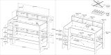 Parisot Kinder- und Jugendzimmer Shelter in wei� und Eiche Set 2-teilig mit Hochbett und Kleiderschrank