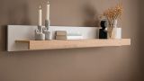 Wandboard Kiruma in Kaschmir und Artisan Eiche Wandregal 159 cm