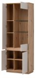 Wohnwand Kiruma in Kaschmir und Artisan Eiche Wohnkombination 3-teilig 292 cm, Soft-Close