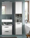 Badezimmer Spiegelschrank Telly in wei� Badschrank 3-t�rig 60 x 70 cm