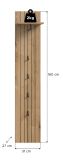 Garderobenpaneel Loreno in Evoke Eiche Wandgarderobe 31 x 160 cm