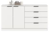 Sideboard Swan in wei� Kommode 148 x 80 cm