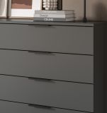 Kommode Swan in grau Schubladenkommode 74 x 80 cm
