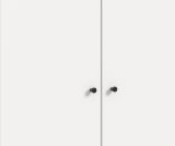 Kleiderschrank Carter in wei� Dreht�renschrank 3-t�rig 120 x 176 cm