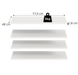 Kleiderschrank Carter in wei� Dreht�renschrank 6-t�rig 240 x 176 cm