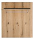 Garderobenpaneel Design-D in Evoke Eiche 79 x 89 cm
