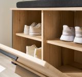 Garderobe Set 4-teilig Design-D in Evoke Eiche 140 x 200 cm