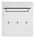 Garderobenpaneel Design-D in wei� 79 x 89 cm