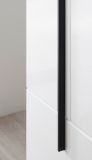 Kompaktgarderobe Design-D in wei� Hochglanz 111 x 200 cm