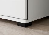 Garderobe Set 3-teilig Design-D in Wei� Hochglanz 80 x 200 cm, Soft-Close
