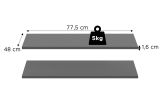 Kleiderschrank Swan in grau Dreht�renschrank 3-t�rig 120 x 181 cm