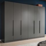 Kleiderschrank Swan in grau Dreht�renschrank 6-t�rig 240 x 181 cm
