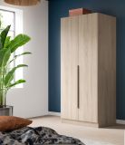 Kleiderschrank Swan in Sonoma Eiche Dreht�renschrank 2-t�rig 80 x 181 cm