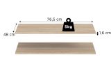 Kleiderschrank Swan in Sonoma Eiche Dreht�renschrank 2-t�rig 80 x 181 cm