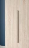 Kleiderschrank Swan in Sonoma Eiche Dreht�renschrank 5-t�rig 200 x 181 cm
