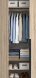 Kleiderschrank Swan in Sonoma Eiche Dreht�renschrank 6-t�rig 240 x 181 cm