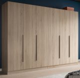 Kleiderschrank Swan in Sonoma Eiche Dreht�renschrank 6-t�rig 240 x 181 cm