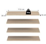 Kleiderschrank Swan in Sonoma Eiche Dreht�renschrank 6-t�rig 240 x 181 cm