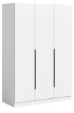Kleiderschrank Swan in wei� Dreht�renschrank 3-t�rig 120 x 181 cm