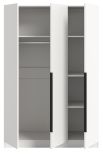 Kleiderschrank Swan in wei� Dreht�renschrank 3-t�rig 120 x 181 cm