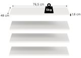 Kleiderschrank Swan in wei� Dreht�renschrank 4-t�rig 160 x 181 cm