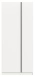 Kleiderschrank Girona in wei� Dreht�renschrank 2-t�rig 80 x 183 cm