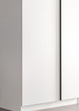 Kleiderschrank Girona in wei� Dreht�renschrank 5-t�rig 230 x 183 cm