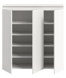 Kommode Assino in wei� 105 x 111 cm mit 10 F�chern