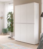 Mehrzweckschrank Assino in wei� 105 x 175 cm, bis zu 18 F�cher