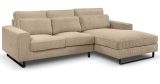 Sofa Valero in beige Cord Ecksofa 4-Sitzer 276 x 183 cm