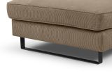 Sofa Valero in braun-beige Cord Ecksofa 4-Sitzer 276 x 183 cm