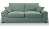 Sofa Novana in petrol Strukturstoff 3-Sitzer 221 cm