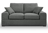 Sofa Novana in grau Strukturstoff 2-Sitzer 182 cm